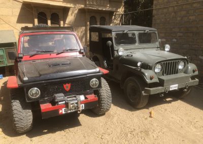 Jeep at familyties resort jaisalmer