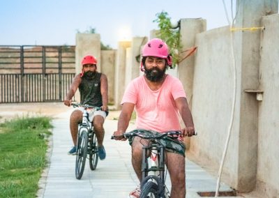cycling track at familyties resort jaisalmer